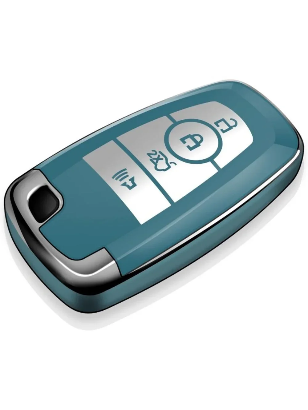 Soft TPU Key Fob Cover - Full Protection Case for Ford Vehicles, 4 Buttons